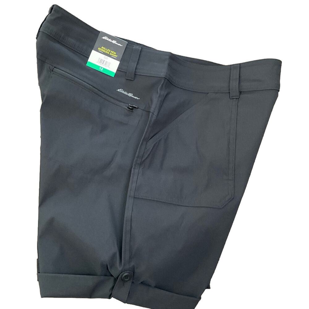 Eddie Bauer Ladies Stretch Cargo Bermuda or Cuff Shorts Size 12 NWT